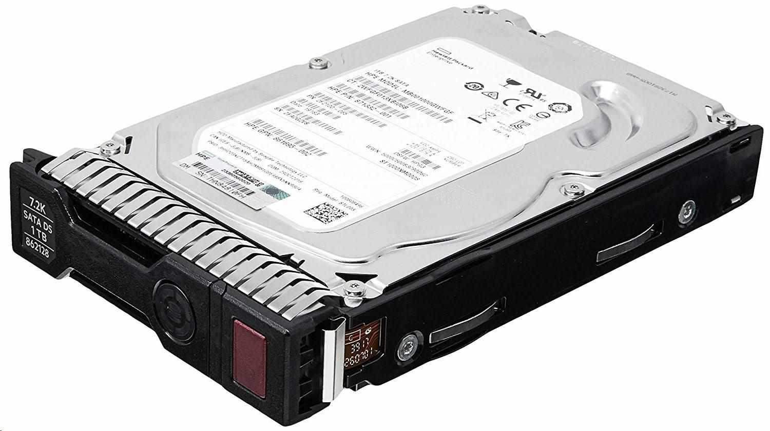 HPE HDD 1TB 6G SATA 7.2K rpm LFF (3.5in) SC Midline 1yr RENEW 861691-B210 