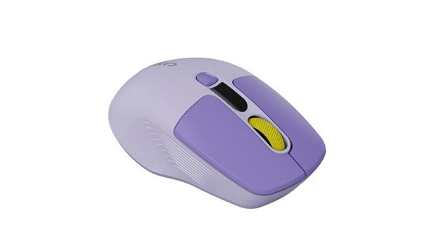 Canyon MW-26, 2v1 bezdrôtová optická myš Bluetooth / 2.4 GHz, tichá, 6 tlačidiel, 800/1200/1600/2400 DPI, fialová0 