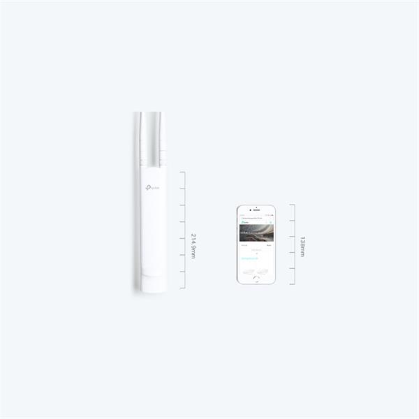 300 Mbps Outdoor Wi-Fi Access Point PORT: 1× 10/100 Mbps RJ45 Port SPEED: 300 Mbps at 2.4 GHz FEATURE: 802.3af PoE, 2× E2 