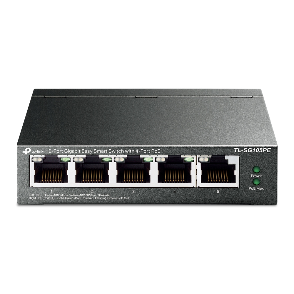 TP-Link TL-SG105PE 5xGb (4xPOE+) 65W Easy Smart Switch2 