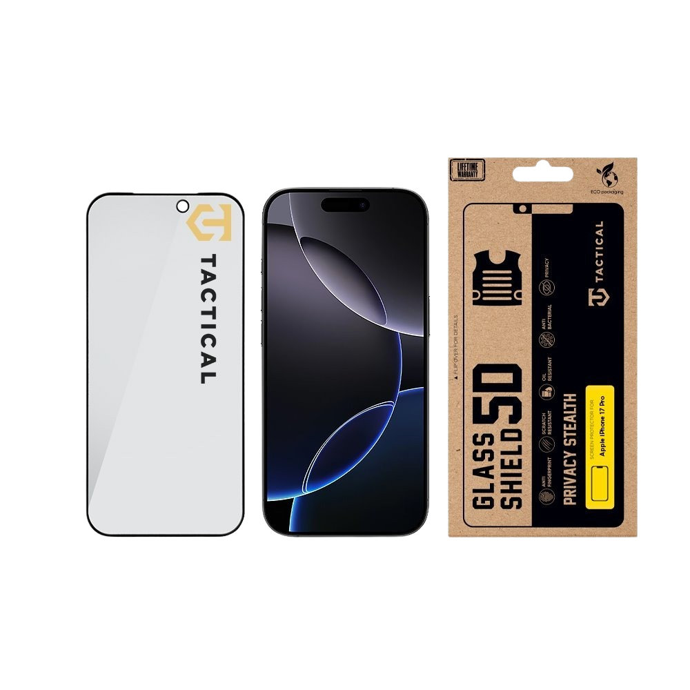 Tactical Glass Shield 5D sklo pre Apple iPhone 17 Pro Max / 18 Pro Max Black1 