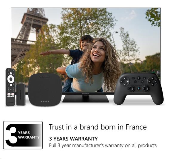 Thomson Streaming Box Plus 270 - 4K UHD, Google TV, Dolby Vision+Atmos20 