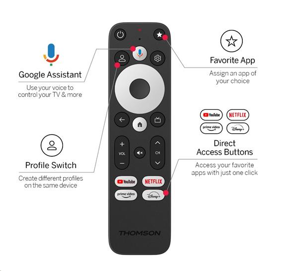 Thomson Streaming Box Plus 270 - 4K UHD, Google TV, Dolby Vision+Atmos6 