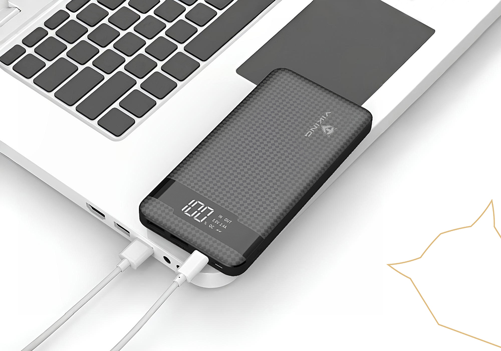 VIKING POWER BANK PN-961PD QC3.0 10000mAh, QUICK CHARGE 3.0, Čierna14 