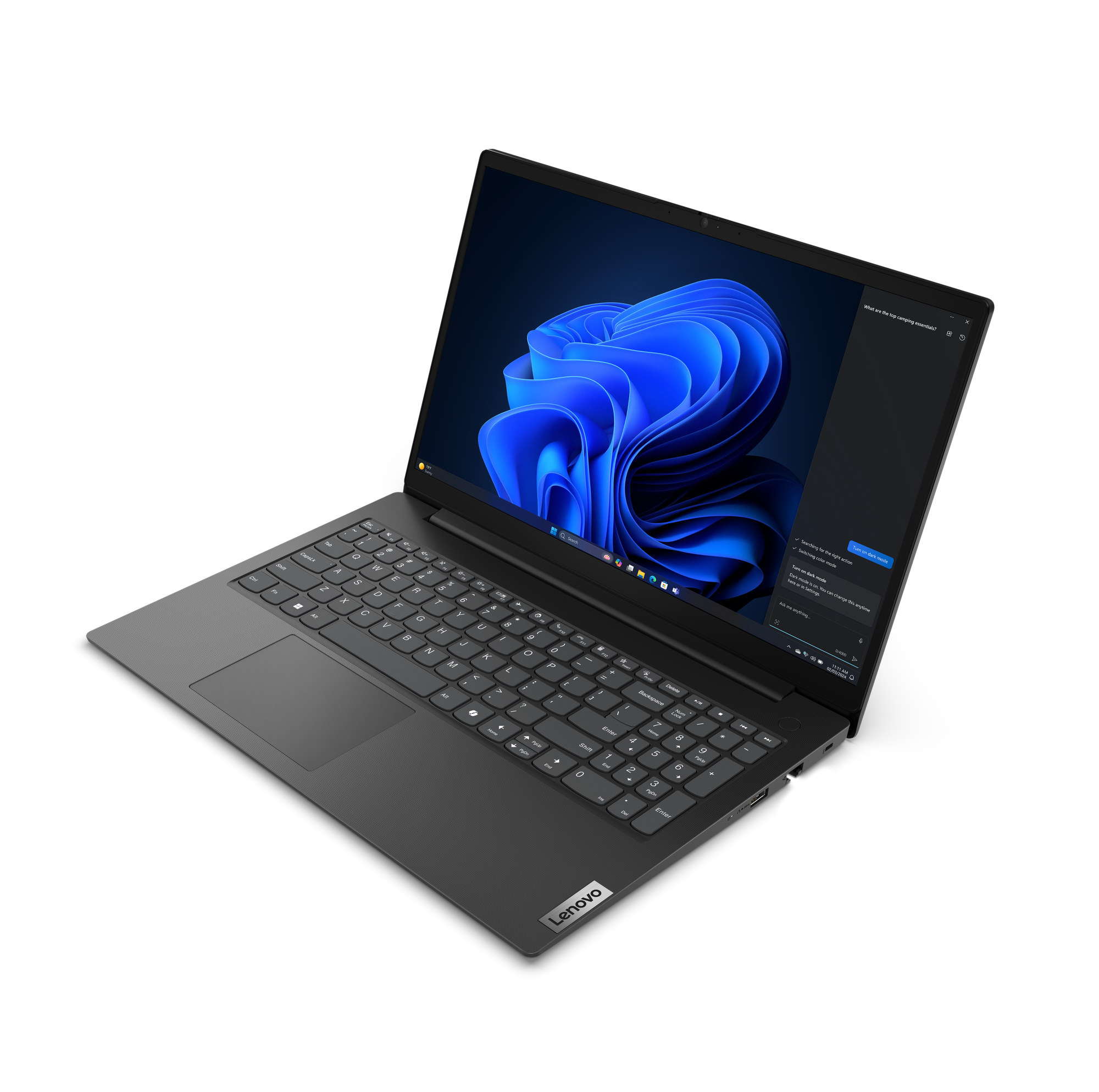 Lenovo V/ V15 G5 IRL/ 3-100U/ 15, 6"/ FHD/ 16GB/ 512GB/ Intel int/ bez OS/ Black/ 2R1 