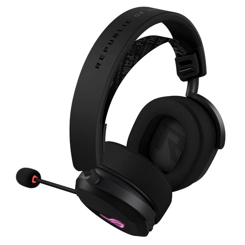 ASUS sluchátka ROG Pelta,  Bezdrátové BT a RF 2.4GHz,  ARGB,  černá3 