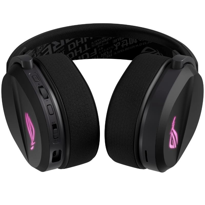 ASUS sluchátka ROG Pelta,  Bezdrátové BT a RF 2.4GHz,  ARGB,  černá6 