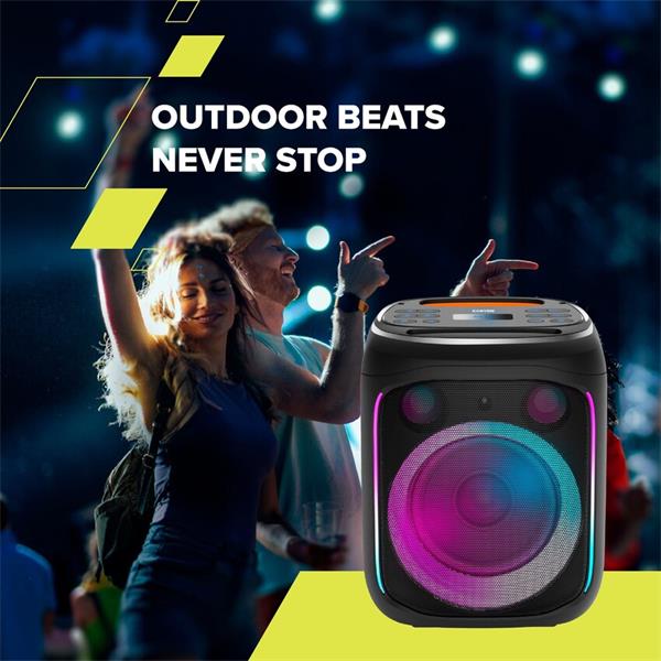 Canyon OnFun 5, PBSP-5, prenosný Bluetooth Párty reproduktor s ekvalizérom a RGB osvetlením12 