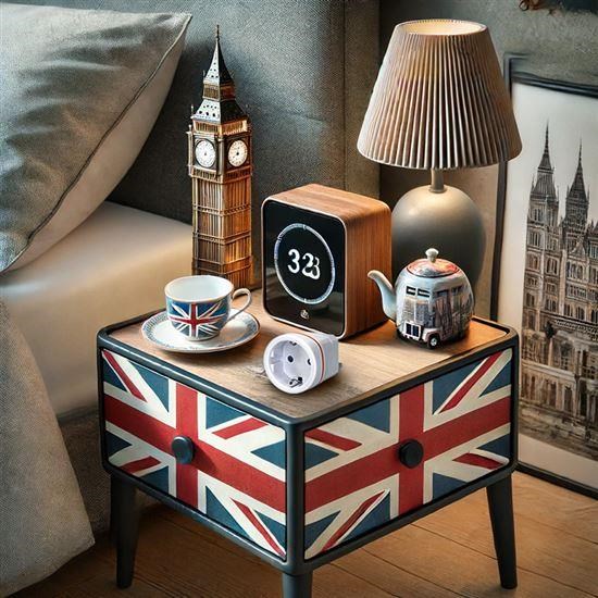Solight cestovní adaptér pro použití ve Velké Británii,  typ G4 