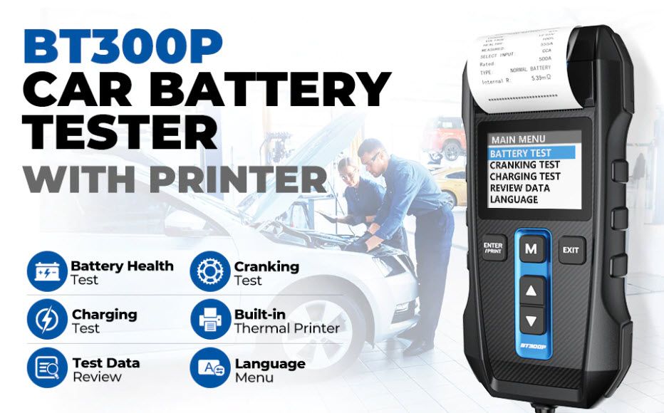 TOPDON Tester autobatérií BT300P8 