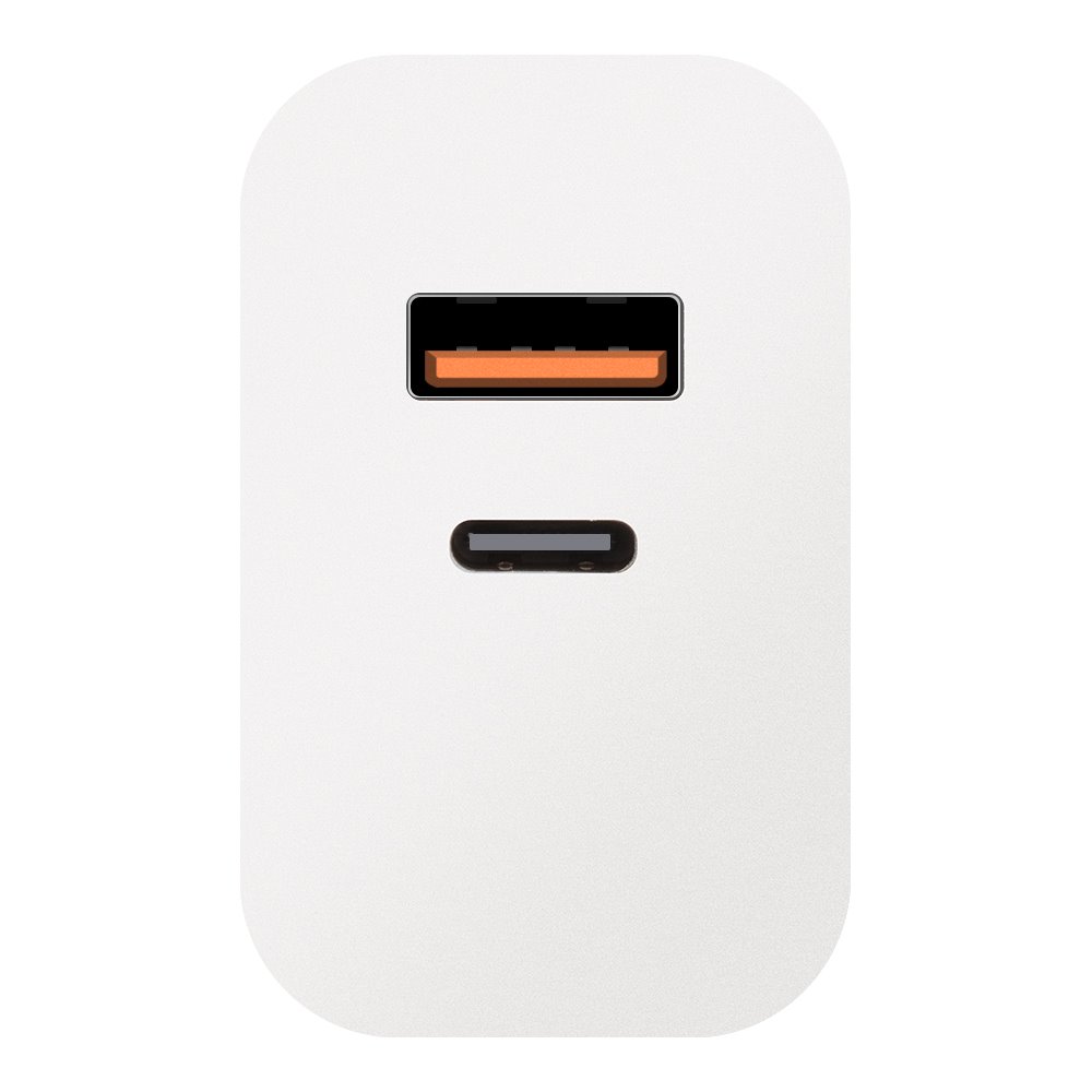 OBAL:ME Cestovná Nabíjačka USB-A + USB-C 25W White1 