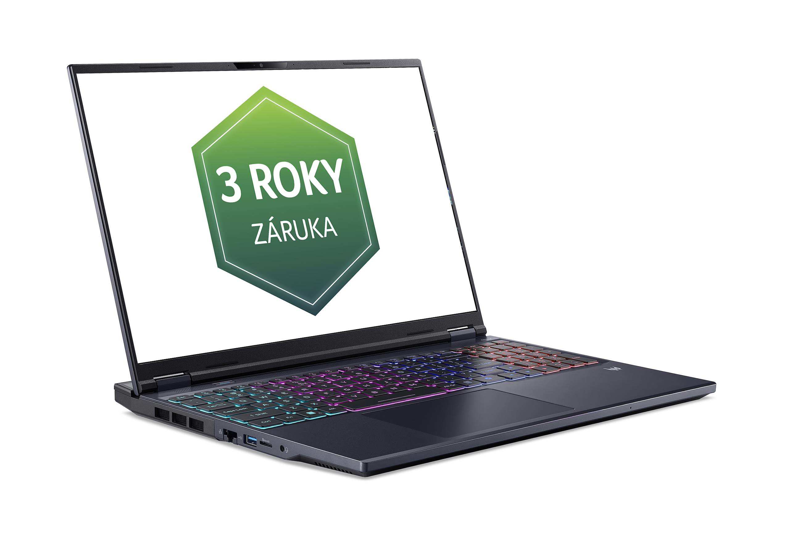 Acer Predator Helios Neo 16/ PHN16-73-93PW/ U9-275HX/ 16"/ 2560x1600/ 32GB/ 1TB/ RTX 5070/ W11H/ Black/ 2R8 