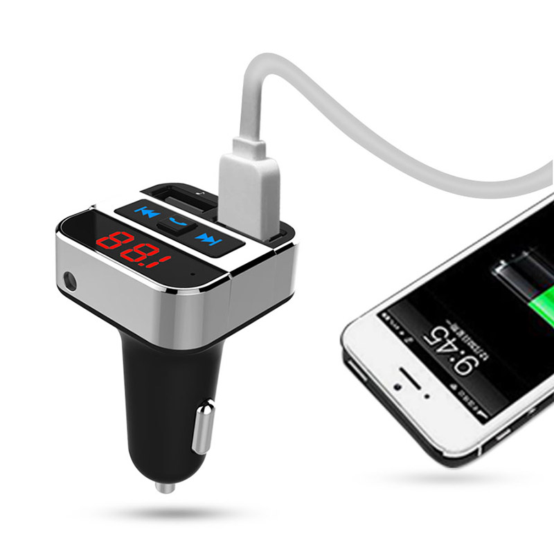 Solight FM transmitter s bluetooth připojením do auta,  2x USB + handsfree2 