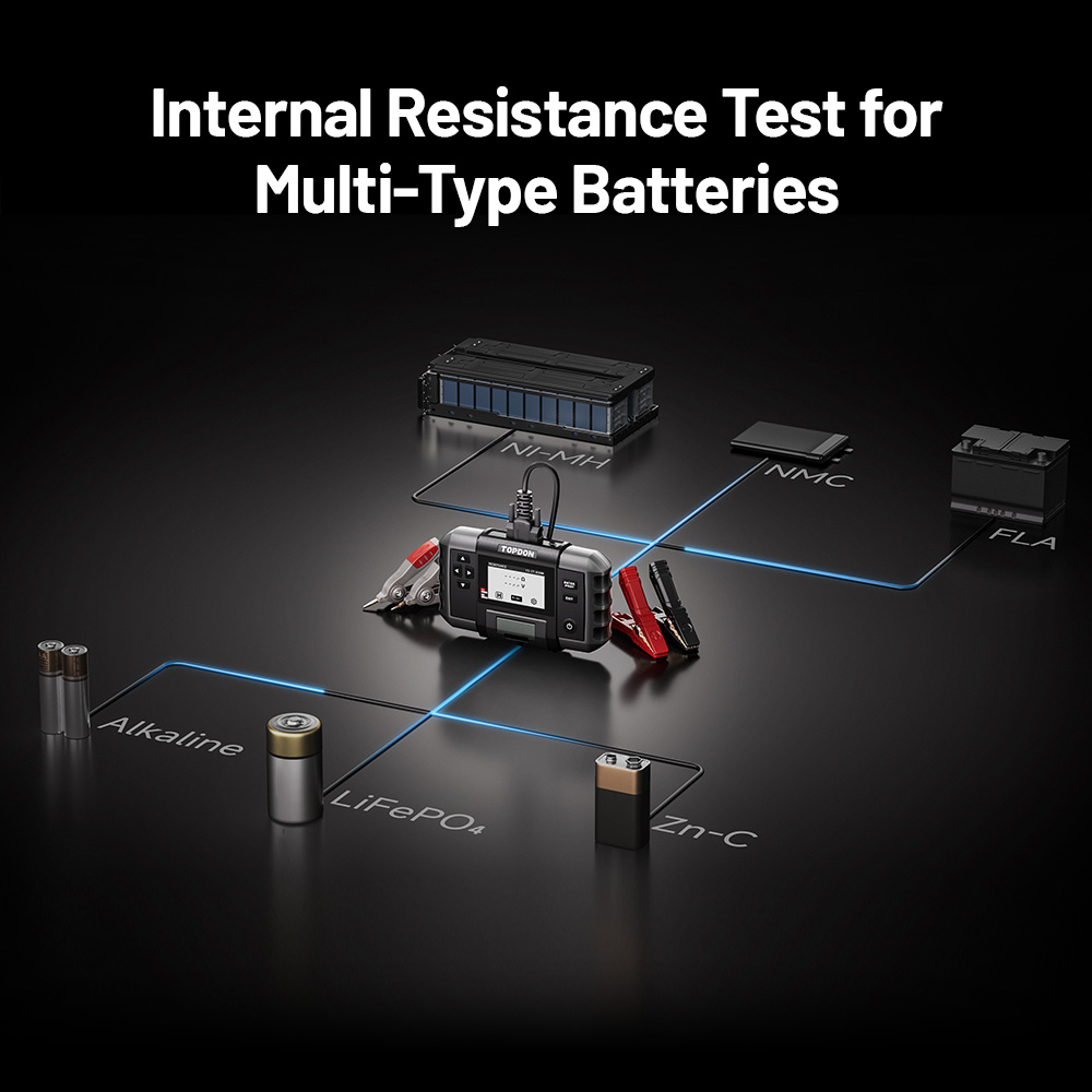 TOPDON Tester autobatérií BT600P/ 3, 5" displej/ 5200mAh/ 6V, 12V, 24V4 