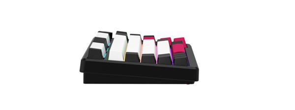 Lorgar KBP7075, Pro bezdrôtová mechanická herná klávesnica, Wireless 2.4 GHz/ BT 5.0, 75%, Displ., SK/CZ layout, čiern6 