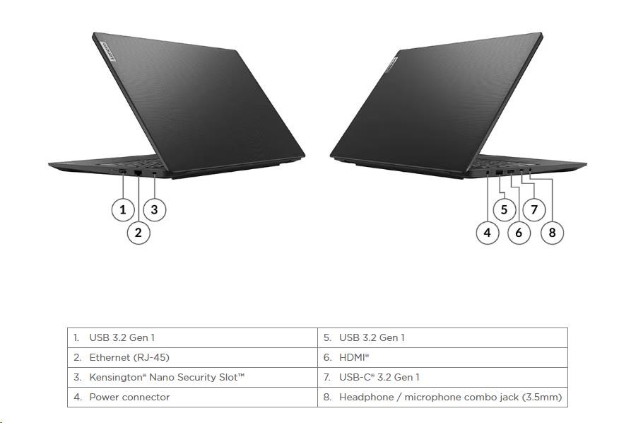 LENOVO NTB V15 G4 AMN - Ryzen 3 7320U, 15.6" FHD TN, 16GB, 512SDD, HDMI, Int. AMD Radeon 610M, BezOS, 2Y CC0 