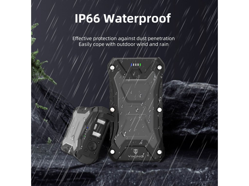 Outdoorová powerbanka Viking SKADI II/ Output: 1xUSB-C, 2xUSB-A/ Wireless charge 15W max/ 20000mAh4 
