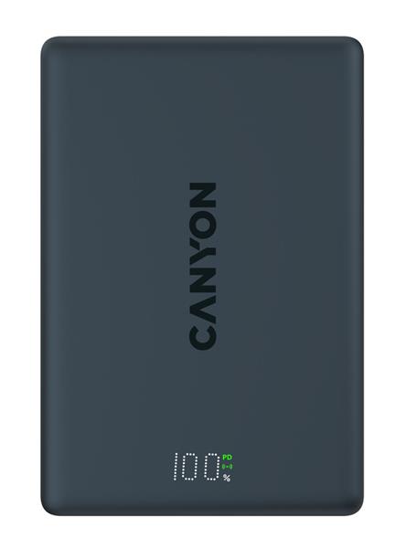 Canyon OnPower 511, Powerbank, 10.000 mAh, 20W USB-C, MagSafe 15W Bezdrôtové nabíjanie, displej, čierna11 