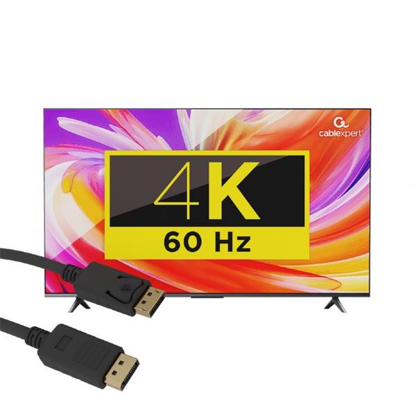 Gembird kábel DisplayPort (M/M), 4K, 10m, čierny0 