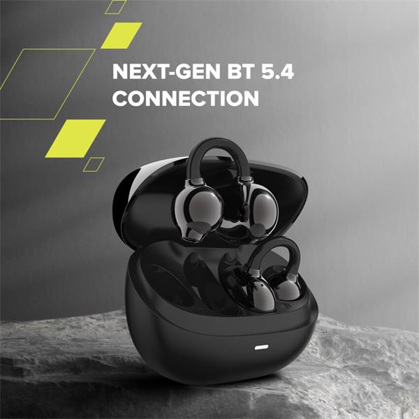 Canyon TWS-14, True Wireless BT slúchadlá za ucho (open-ear-clip), USB-C nabíjanie, nabíjacie puzdro, čierne24 