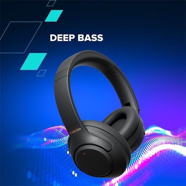 Canyon BTHS-6, OnRiff 6 Bluetooth bezdrôtové slúchadlá, ANC aktívne potláčanie hluku, USB-C nabíjanie, béžové7 