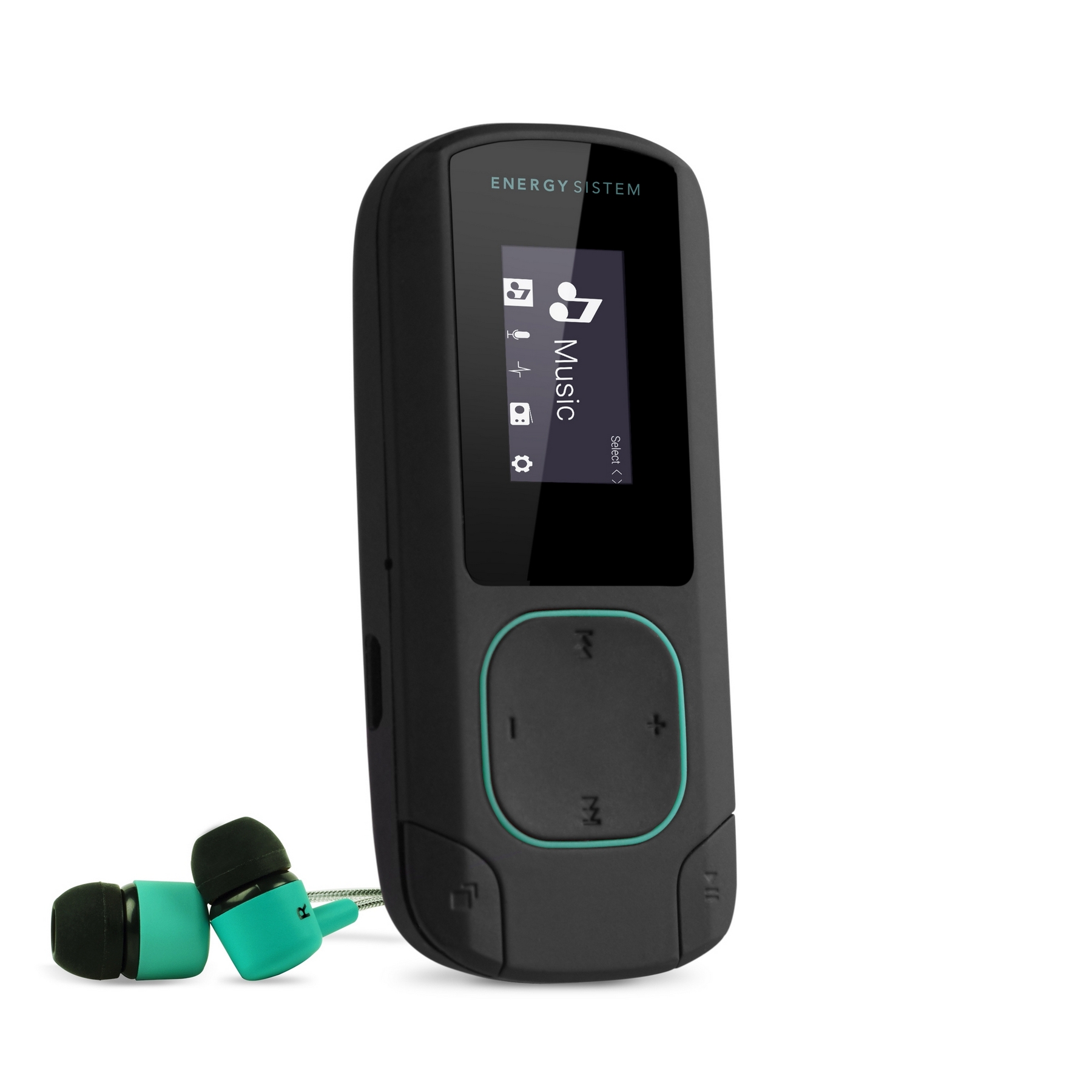 Energy Sistem MP3 Clip Bluetooth Mint MP3 prehrávač s Bluetooth, mikro SD, MP3, WMA, WAV, FLAC, FM r0 