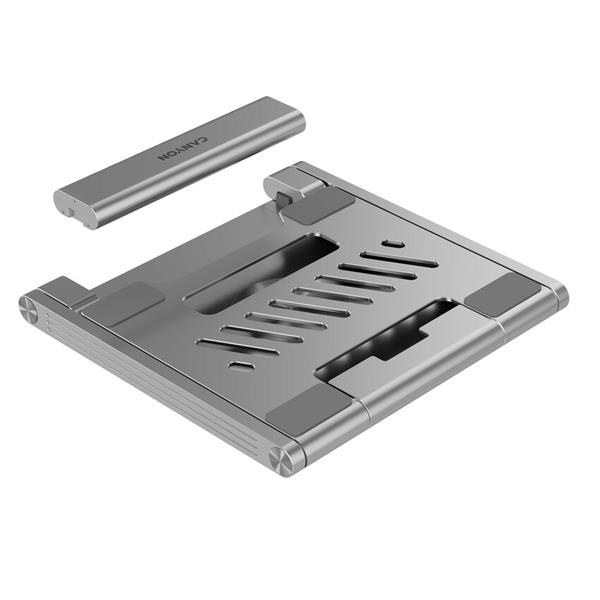 Canyon OnStand 2, Stojan na notebook s odnímateľným magnetickým hubom 6v128 