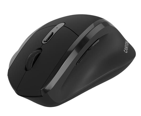 Canyon OnClick 17, ergonomická bezdrôtová optická myš pre pravákov, USB prijímač, 6 tlačidiel, 800/1200/1600 DPI, čierna4 