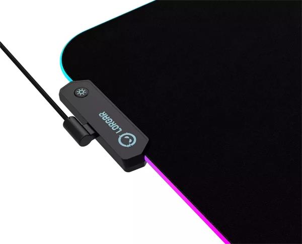 Lorgar Steller 919, podložka pod hernú myš s RGB podsvietením, veľkosť XL2 