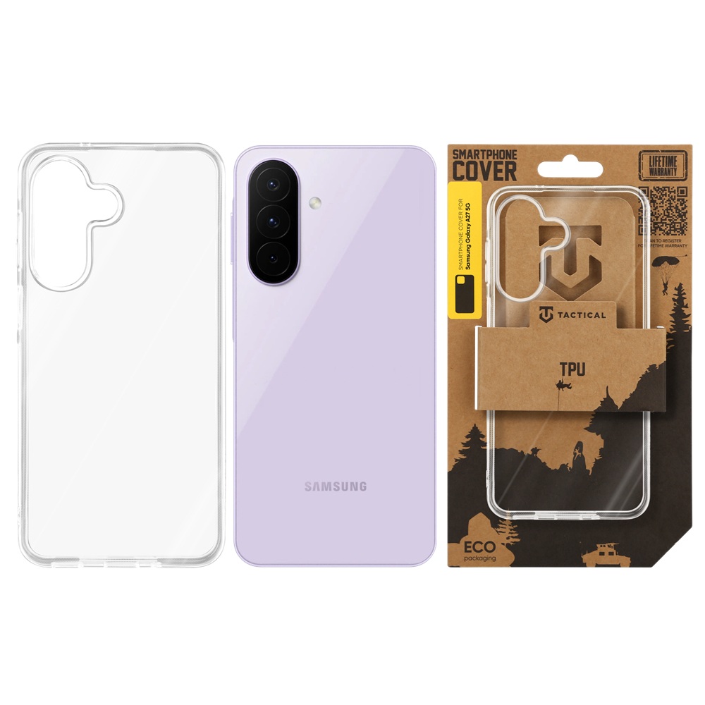 Tactical TPU Kryt pre Samsung Galaxy A27 5G Transparent1 