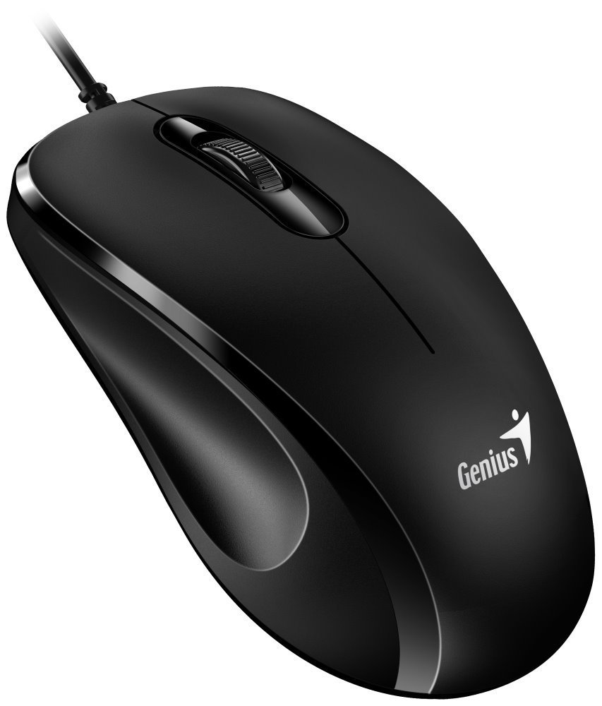 Genius DX-101/ Kancelárska/ Optická/ Pre pravákov/ 1 200 DPI/ Drôtová USB/ Čierna1 