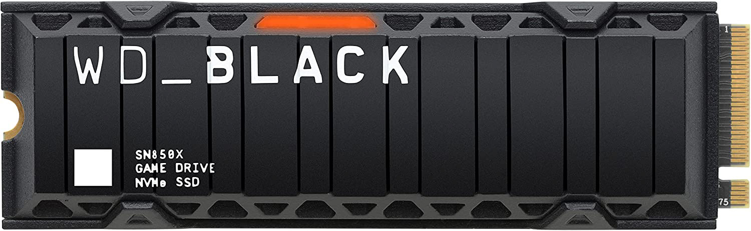 WD Black SN850X SSD 2TB M.2 NVMe Gen4 Heatsink 7300/6600 MBps (PS5 ready)0 