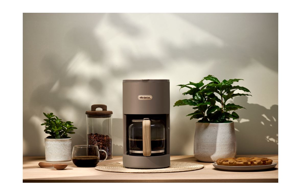 Ariete Breakfast Wood Drip Coffee Machine 1394/07, hnedošedý0 