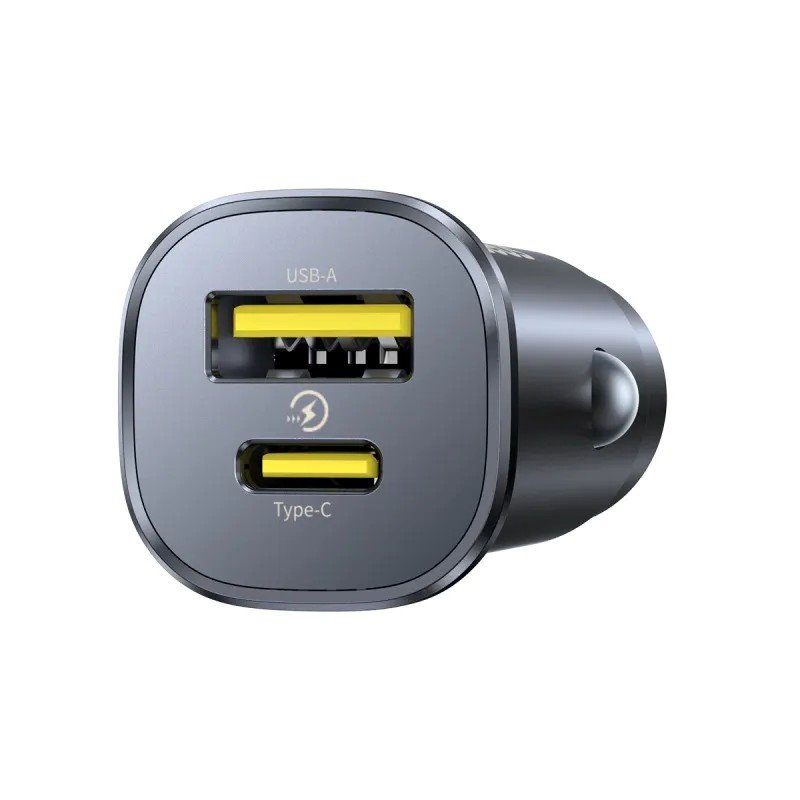 Baseus GoTrip Nabíjačka do Autá USB-C/ USB-A 30W Cosmic Black0 