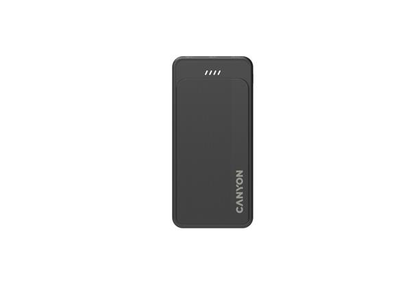 Canyon OnPower 100, Powerbank, 10.000 mAh, LED indikátor, in: 1x USB-C/1x microUSB, out: 1x USB-C a 2x USB-A 22 
