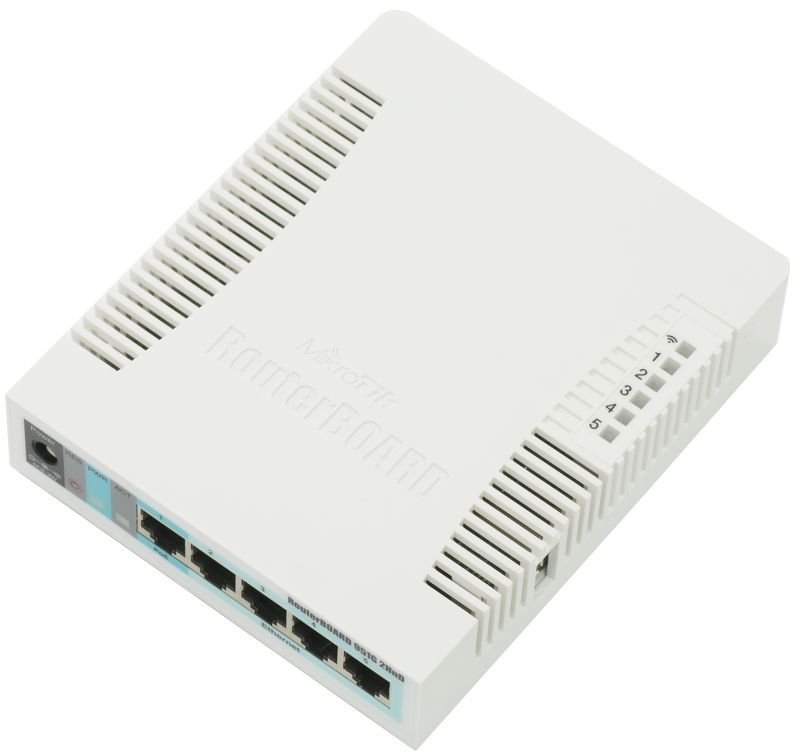 MIKROTIK RouterBOARD 951G-2HnD + L4 (600MHz, 128MB RAM, 5xGLAN switch, 1x 2,4GHz, plastic case, zdroj)0 