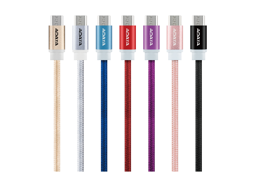 ADATA Micro USB kábel pletený 1m čierny2 