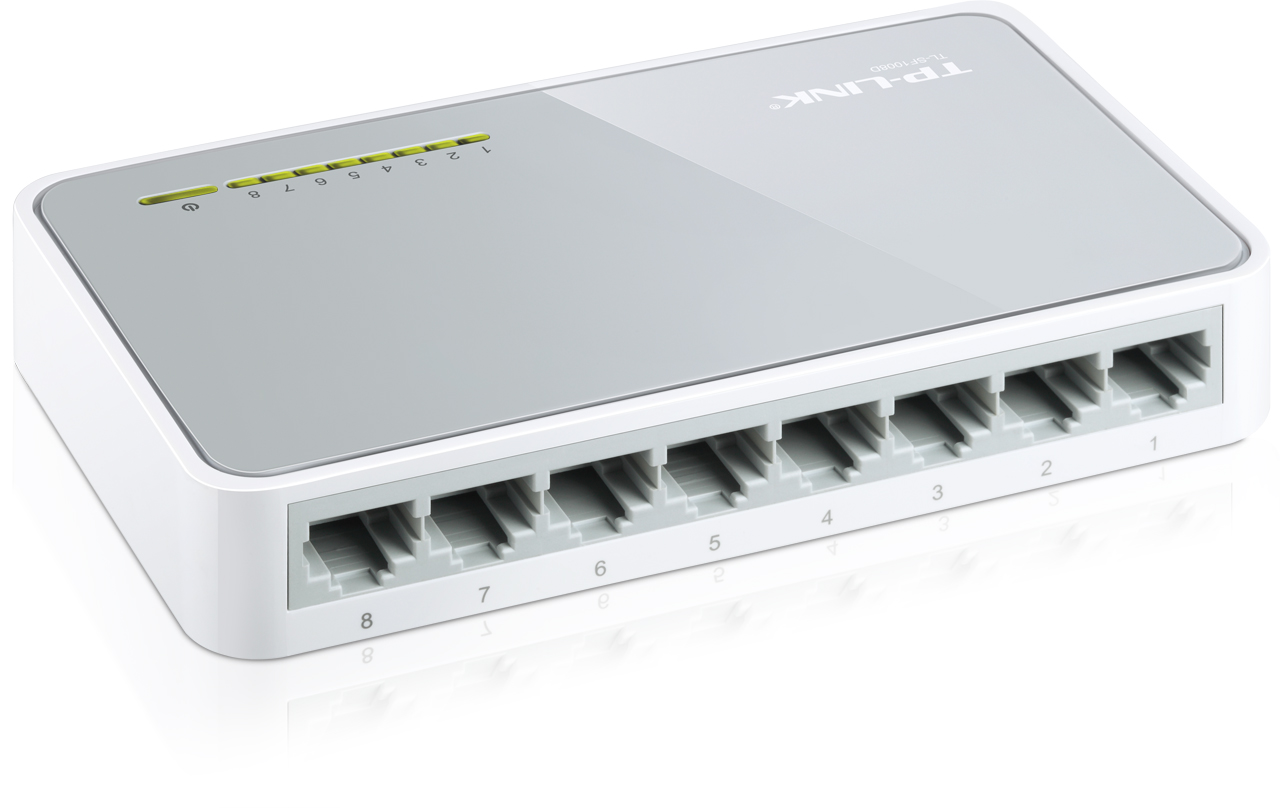 TP-Link TL-SF1008D 8x 10/ 100Mbps Desktop Switch2 
