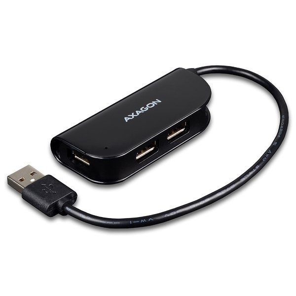 AXAGON HUE-X4B, 4x USB 2.0 READY hub, čierny0 