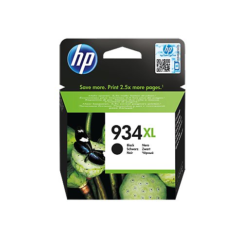 HP Čierna originálna atramentová kazeta s vysokou výťažnosťou HP 934XL0 