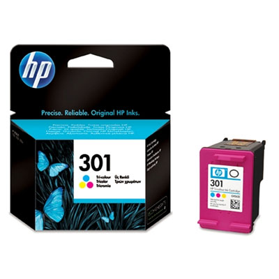HP 301 Tri-color Ink Cart,  3 ml,  CH562EE (165 pages)0 