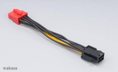 Redukcia z 6pin PCIe na 8pin PCIe 2.0 - 10 cm0 