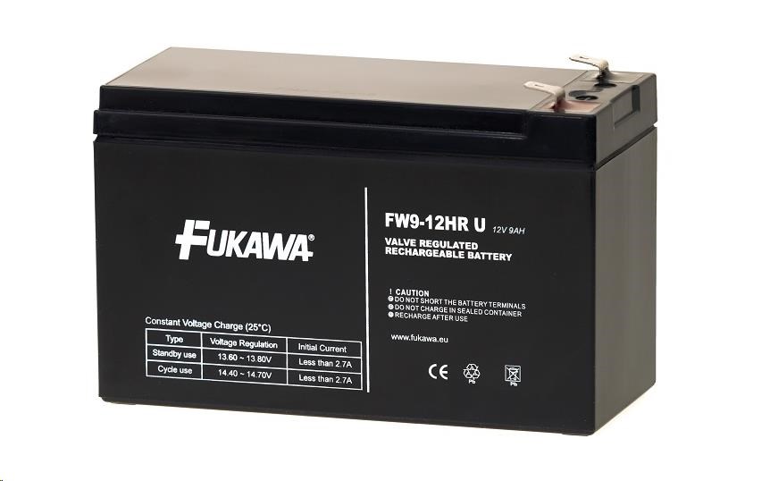 Batéria - FUKAWA FW 9-12 HRU (12V/9Ah - Faston 250), životnosť 5 rokov0 
