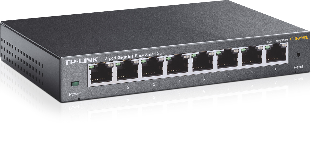 TP-Link TL-SG108E 8x Gb Fanless Easy Smart Switch0 