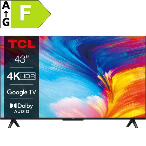 TV TCL 43&quot; TV Smart Google TV LED/109cm/4K UHD/2400 PPI/50Hz/Dir
