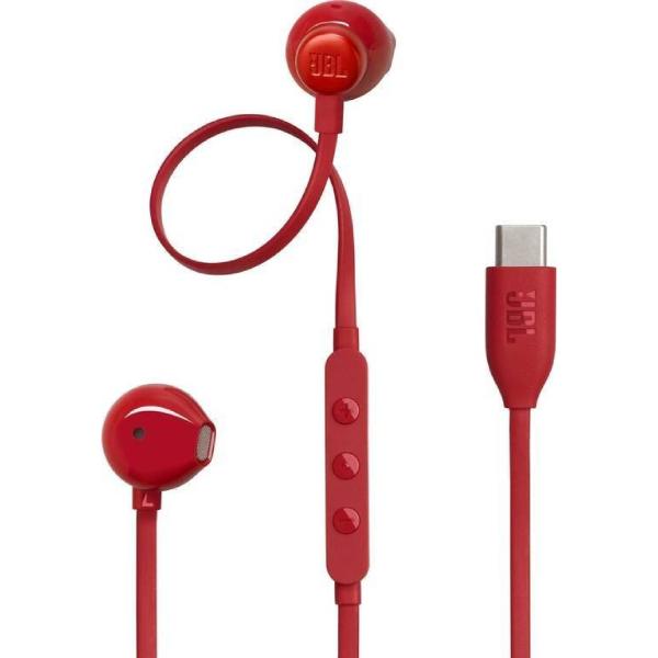 JBL Tune 305 USB-C, červené