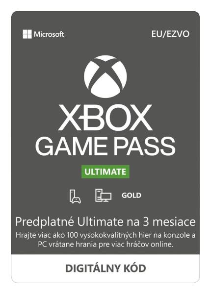 Game Pass Ultimate- predplatné na 3 mesiace