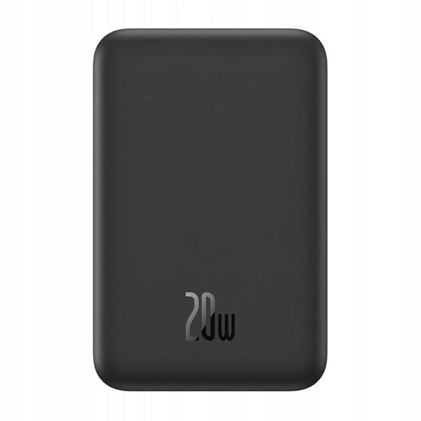 Baseus power banka Mini s bezdrôtovým nabíjaním 5000 mAh 20W USB-C čierna1