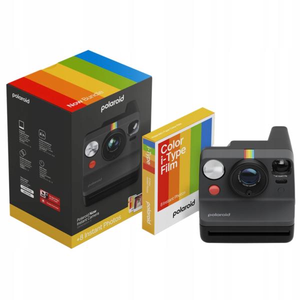 Polaroid Now Gen 3 Black bundle with Color Film (8 photos)