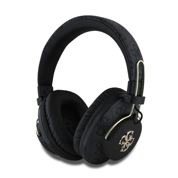 Slúchadlá Guess PU 4G Metal Logo ENC čierne
